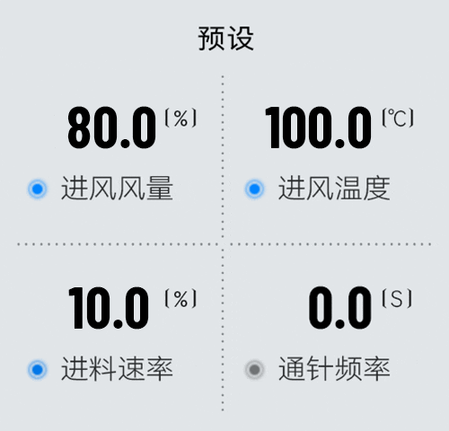 小型草莓视频网页版H-Spray mini各参数设置